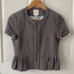 J crew suiting short sleeve blazer top • perfect condition • size 0